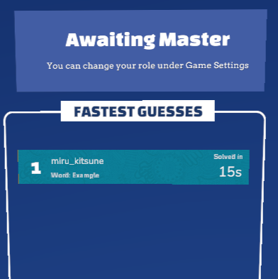 Name highlighted in leaderboards