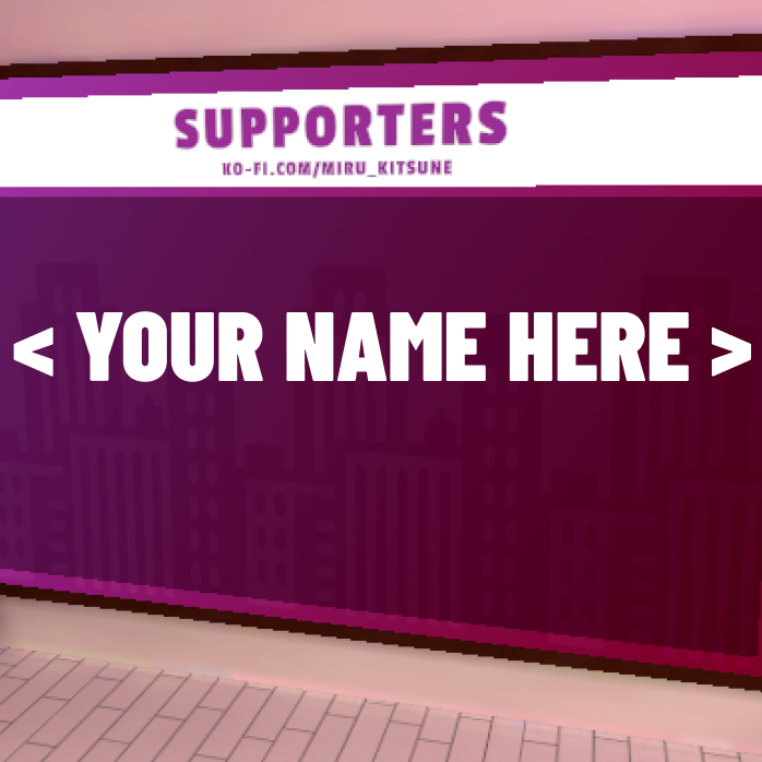 Your VRChat display name listed on the wall